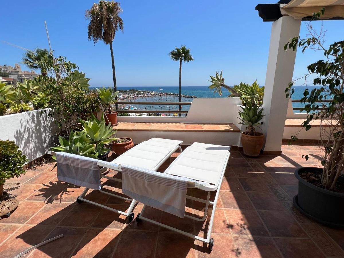 Playa Cristo Amazing Beach Terrace Appartment Estepona Buitenkant foto